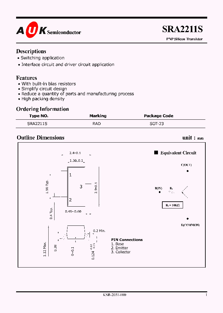 SRA2211S_459576.PDF Datasheet