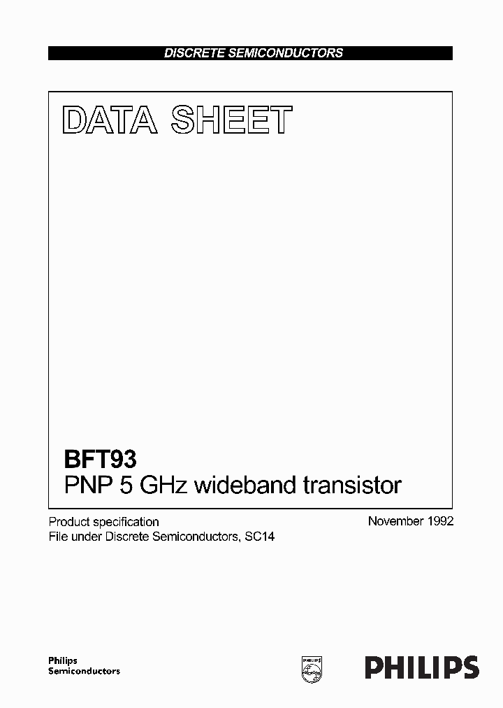 BFT93_534887.PDF Datasheet