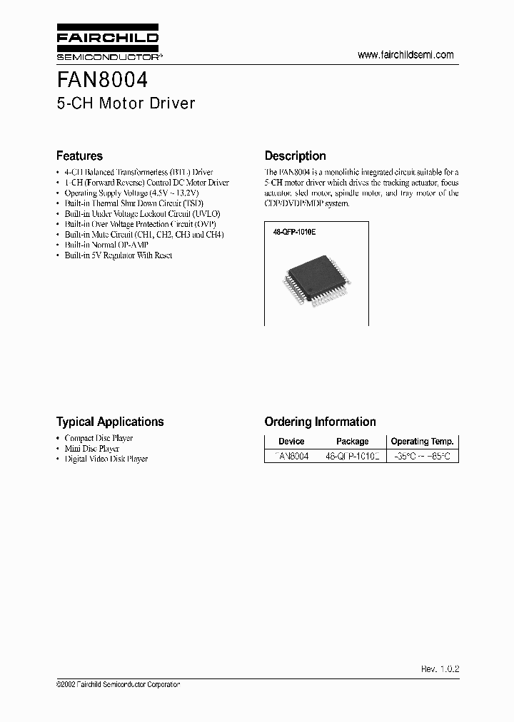 FAN8004_488105.PDF Datasheet