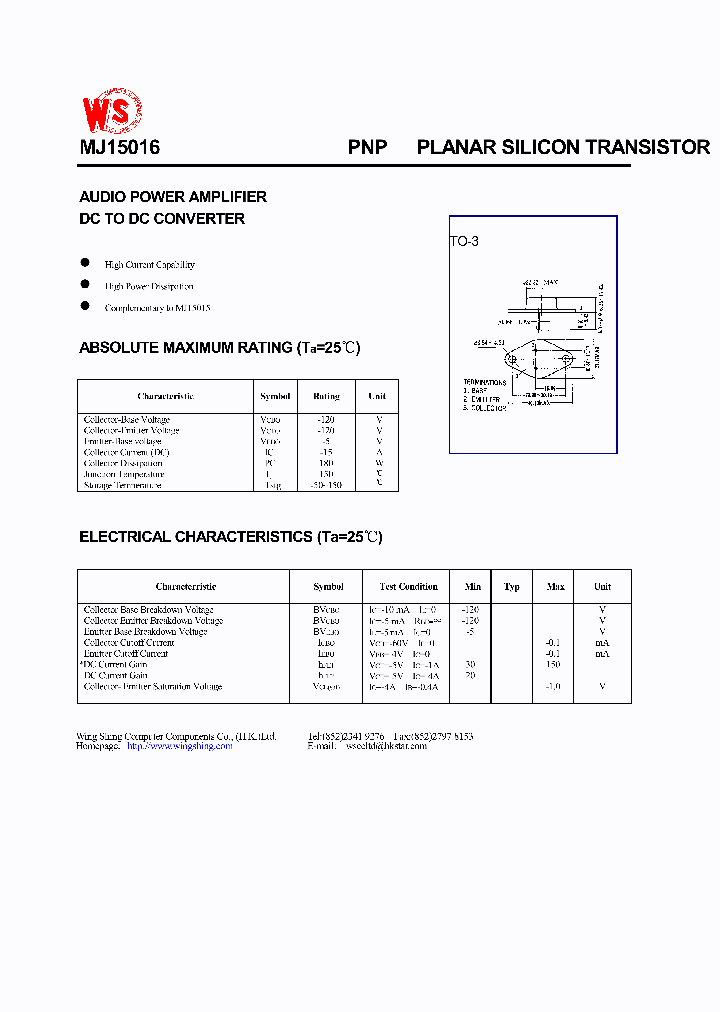 MJ15016_546729.PDF Datasheet