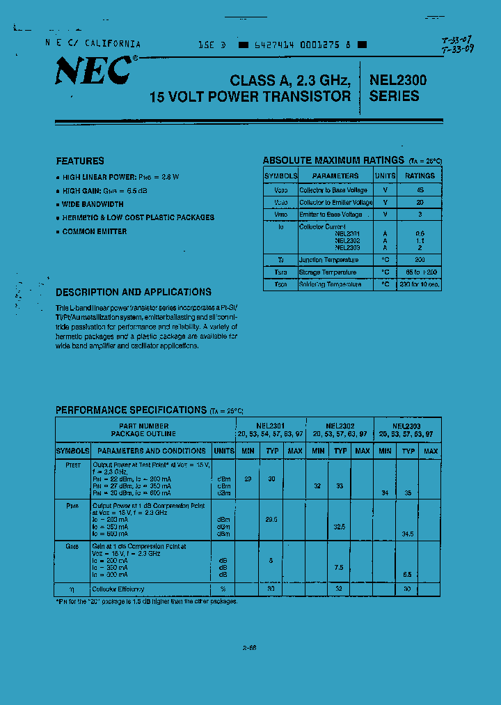 NEL2303_557340.PDF Datasheet