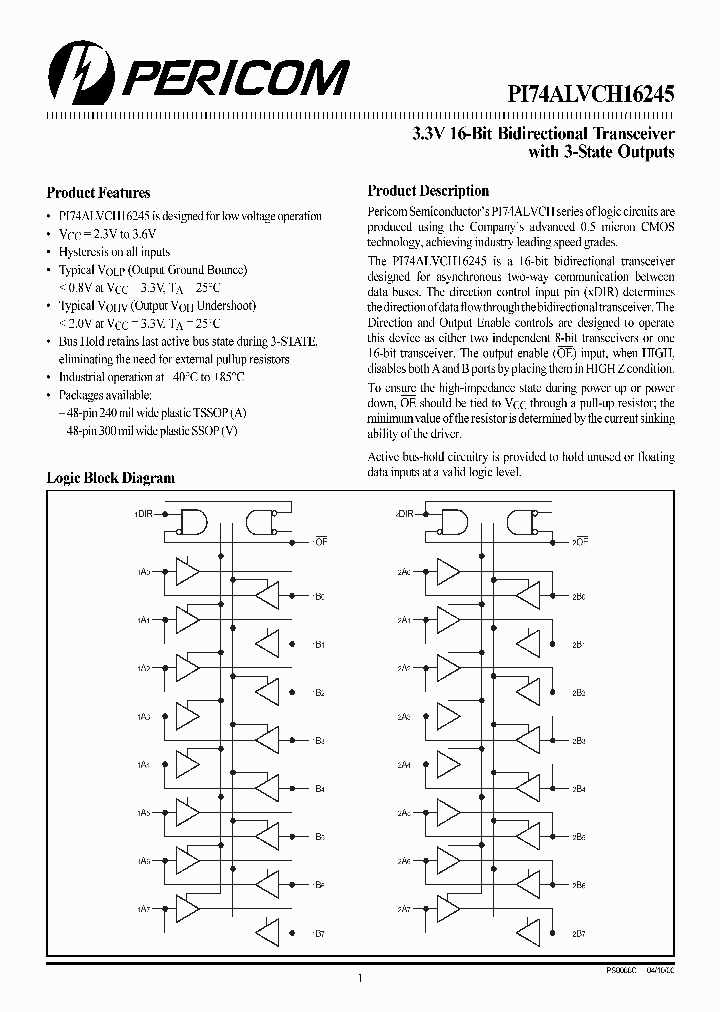 PI74ALVCH16245_534763.PDF Datasheet