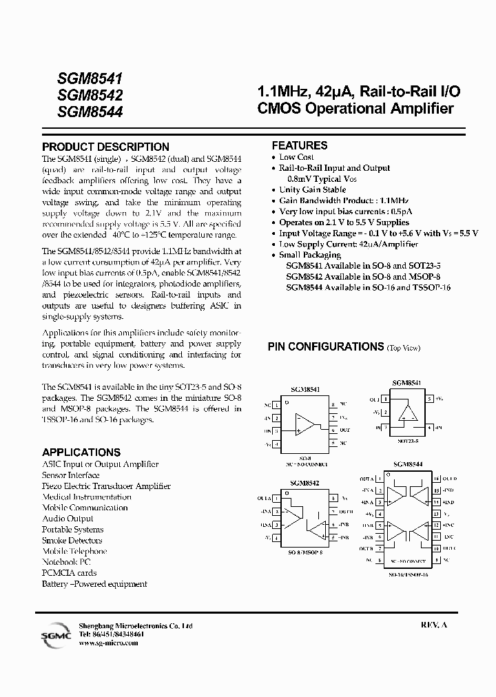 SGM8541_525267.PDF Datasheet