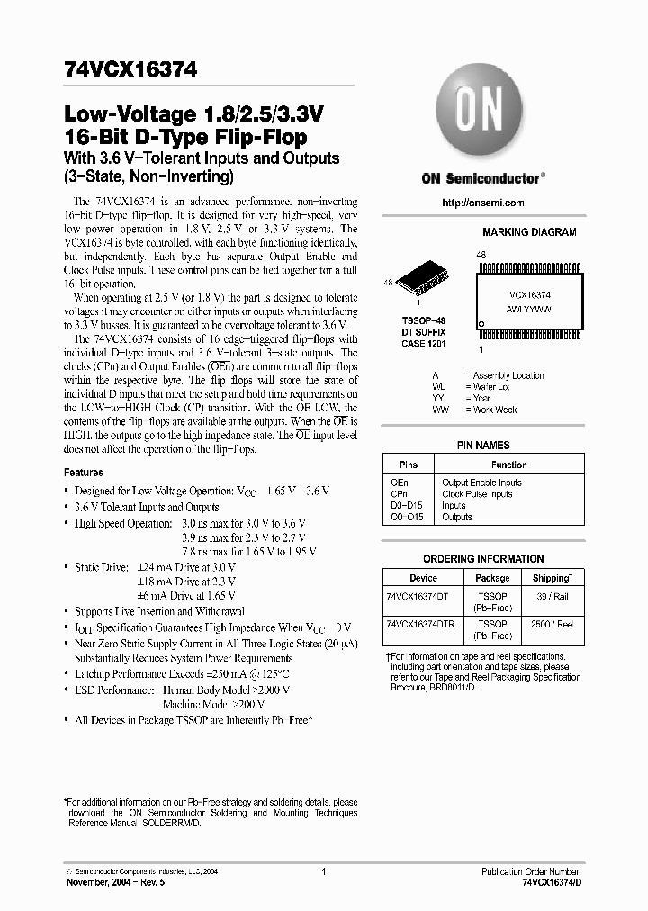 74VCX16374_615934.PDF Datasheet