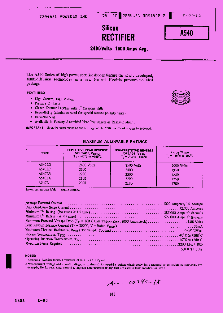 A540L_659684.PDF Datasheet