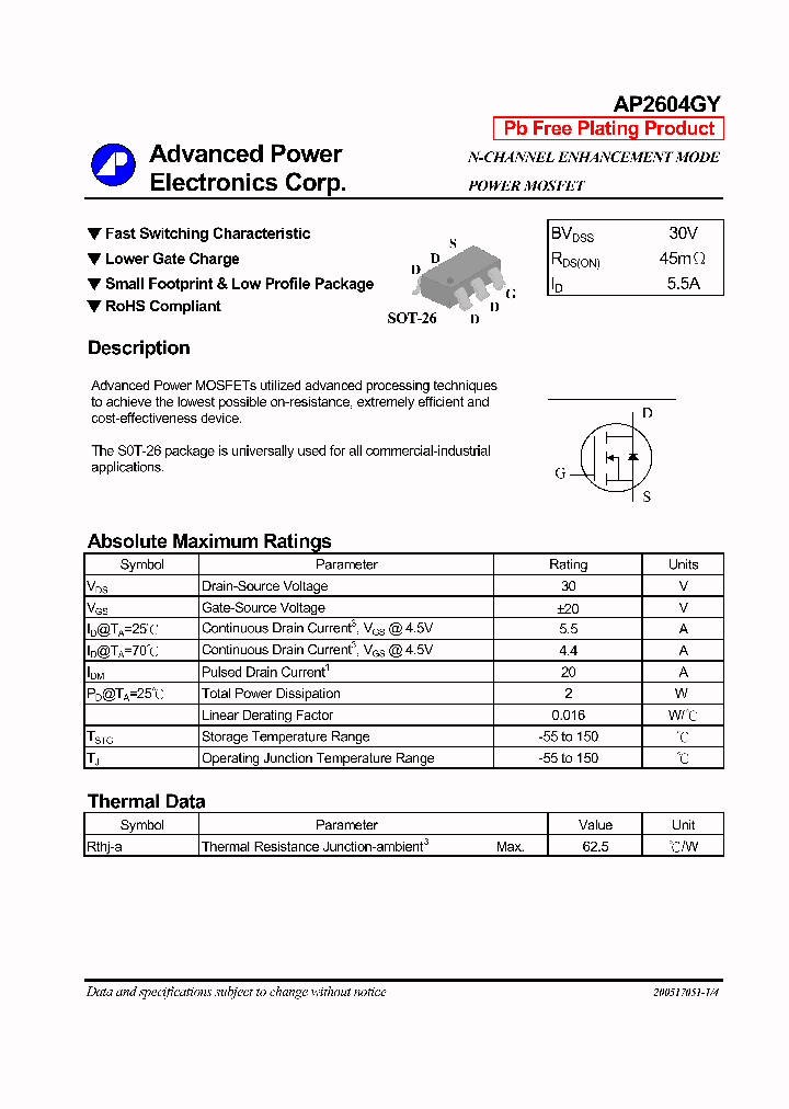 AP2604GY_579465.PDF Datasheet