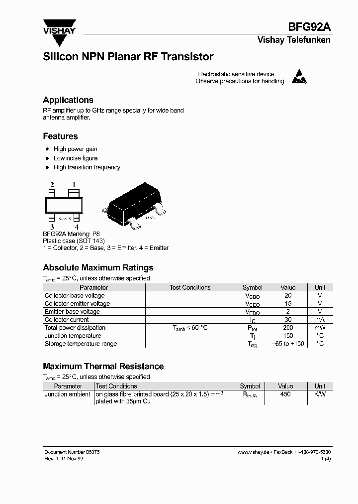 BFG92A_778936.PDF Datasheet