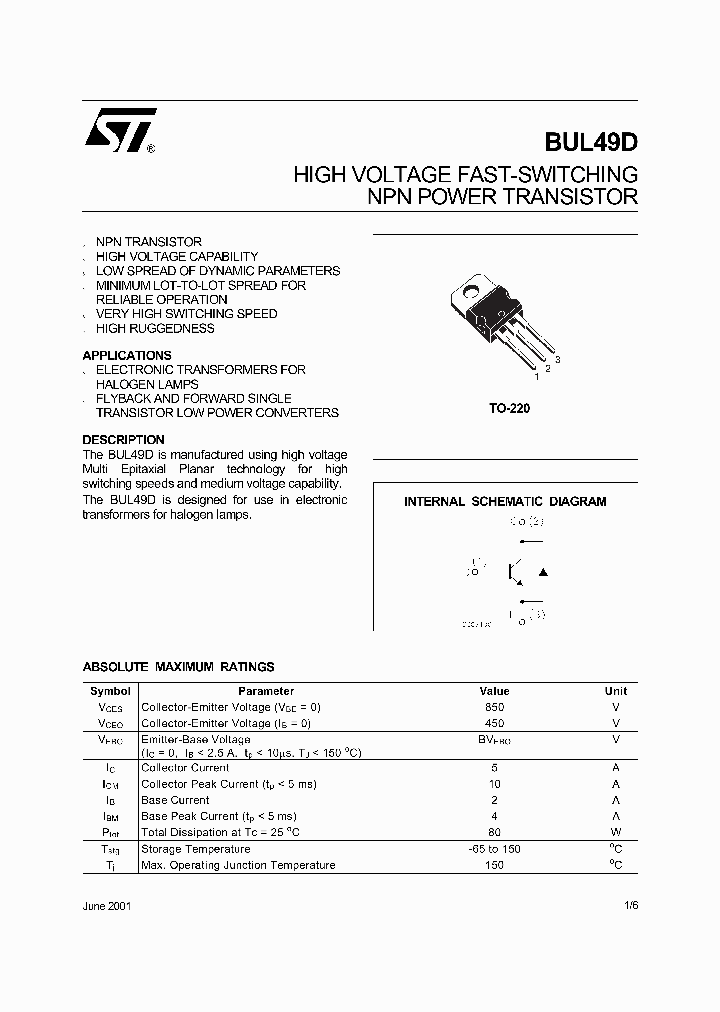 BUL49D01_590655.PDF Datasheet