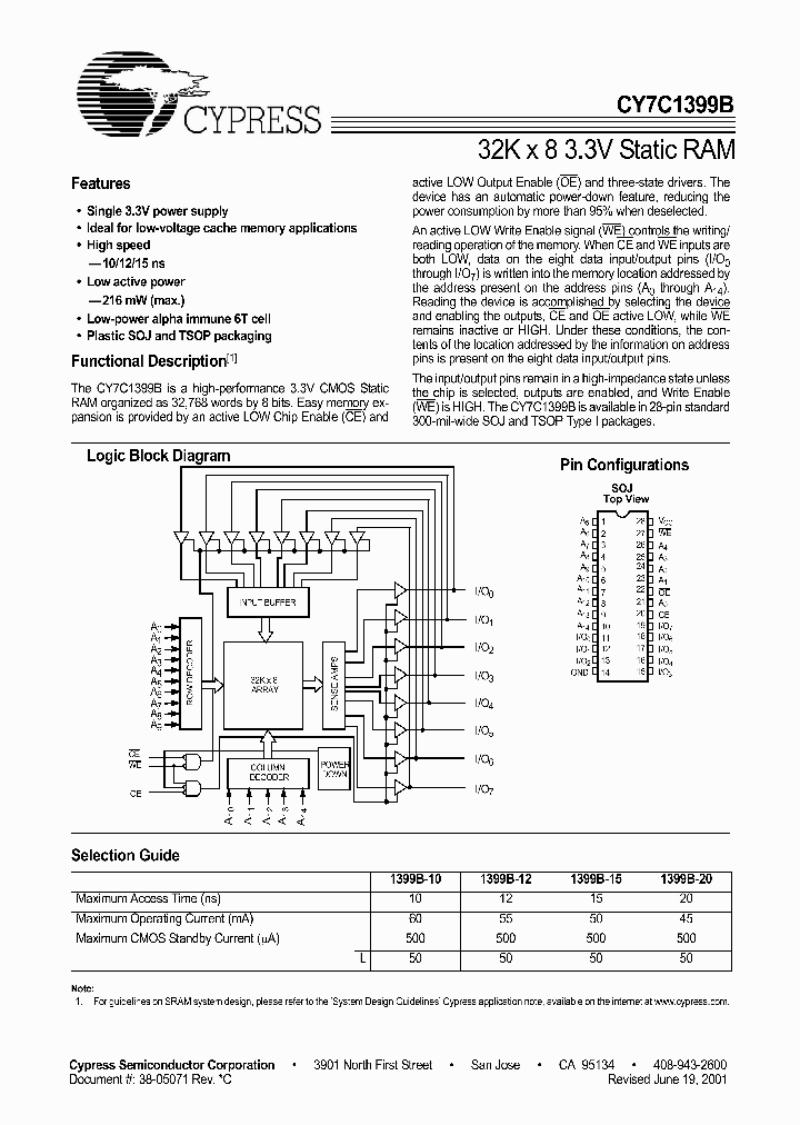 CY7C1399BL-15VC_604748.PDF Datasheet