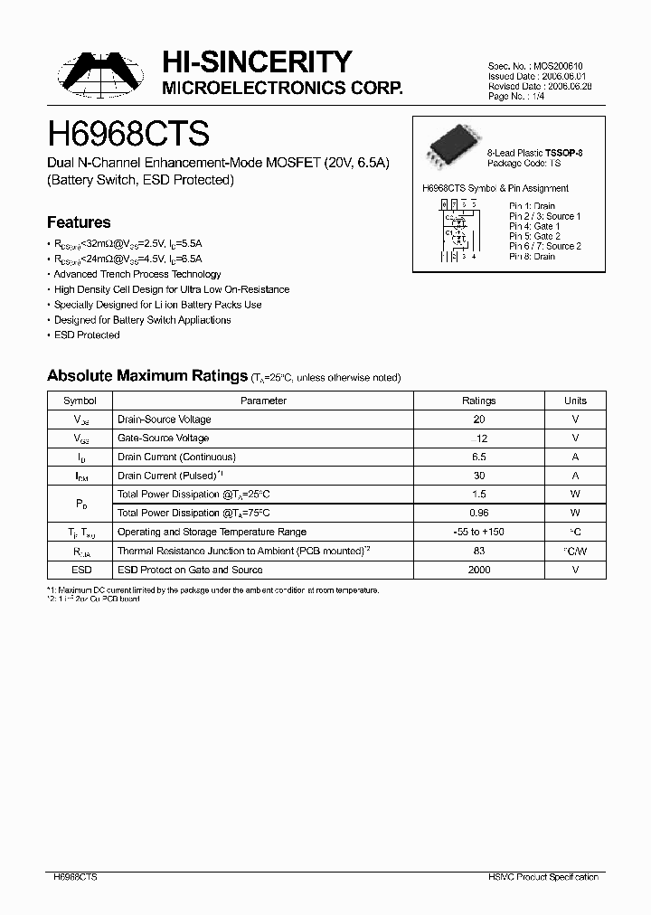 H6968CTS_618613.PDF Datasheet