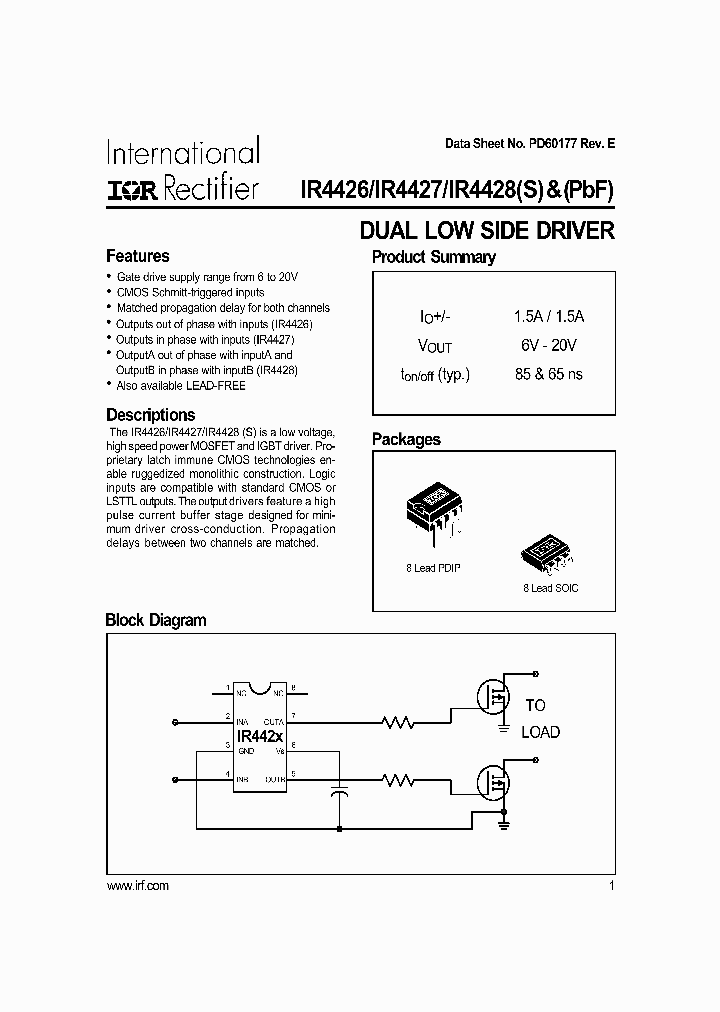 IR4427_26810.PDF Datasheet