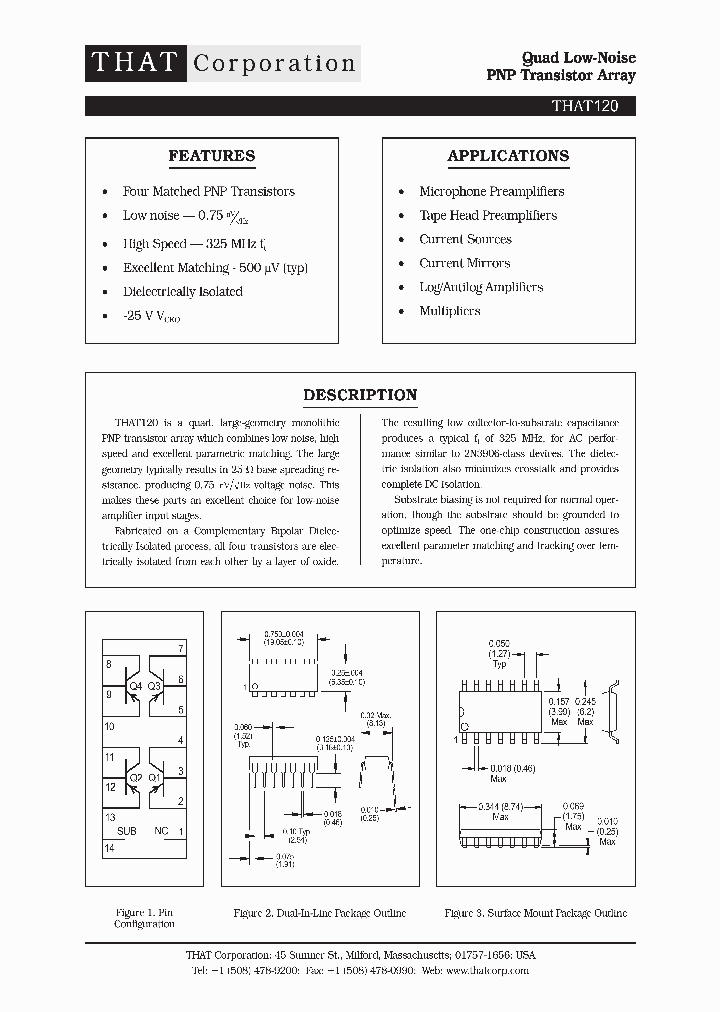 THAT120_695888.PDF Datasheet