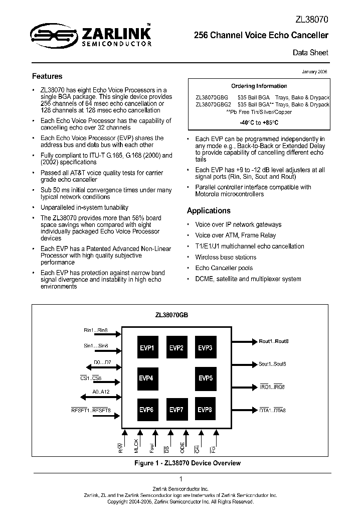 ZL38070GBG2_736197.PDF Datasheet