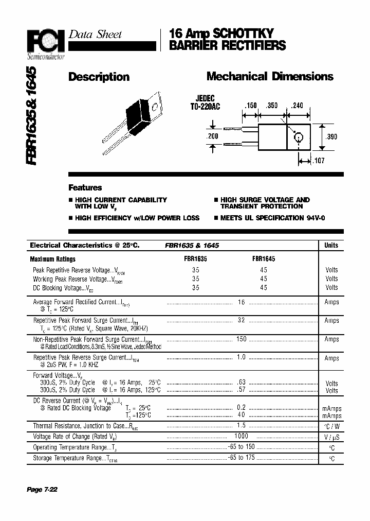 FBR1635_665345.PDF Datasheet