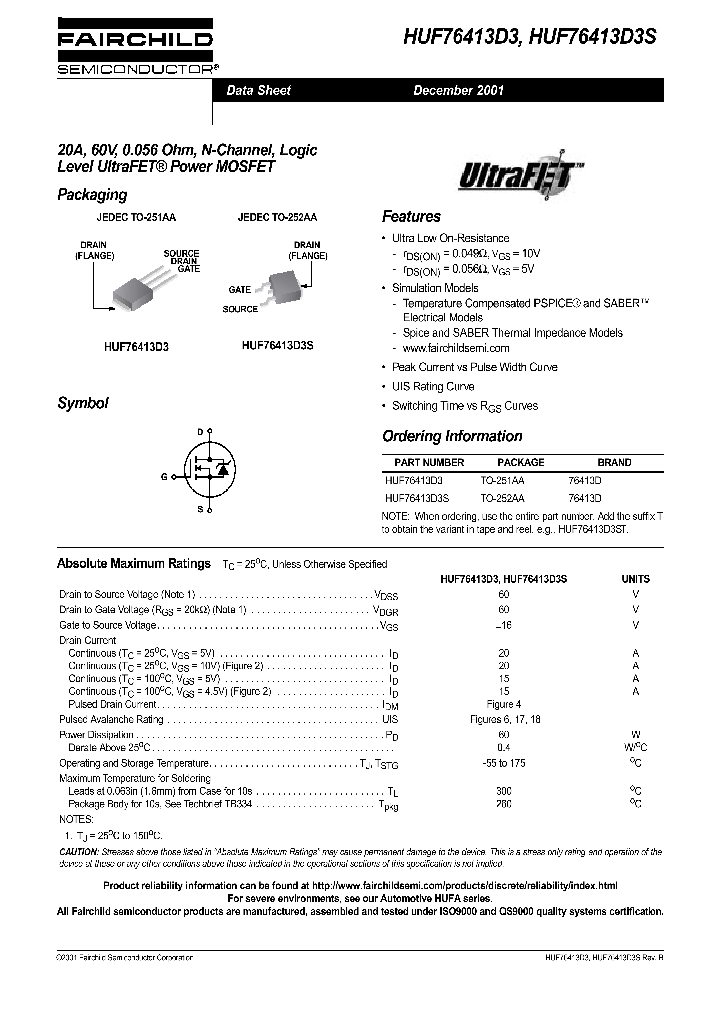 HUF76413D3_1021036.PDF Datasheet