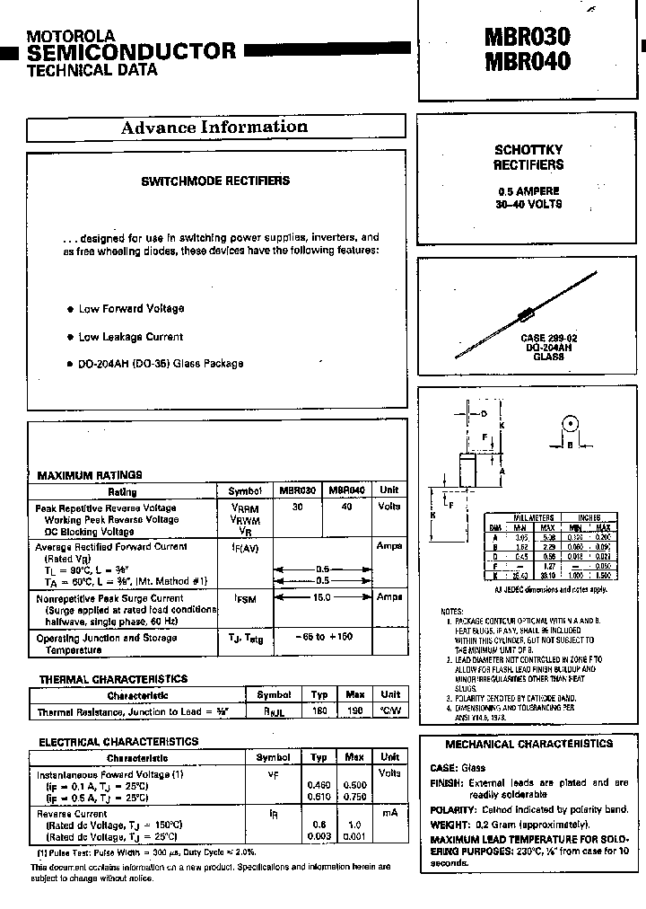 MBR040_609095.PDF Datasheet