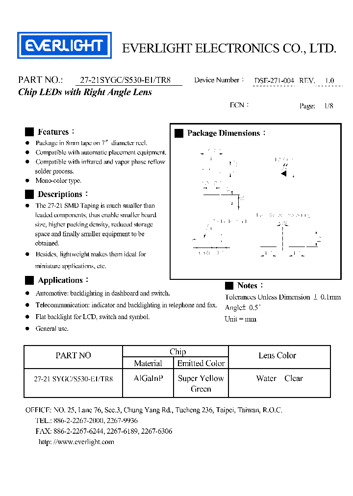 27-21SYGC_1177295.PDF Datasheet