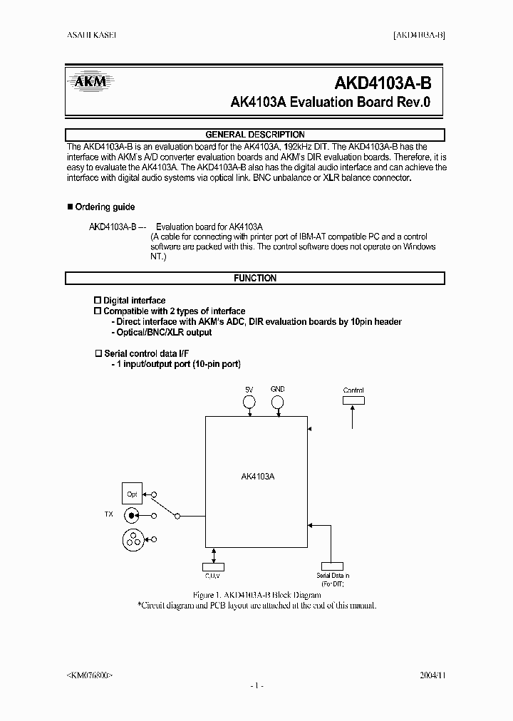 AKD4103A_1208582.PDF Datasheet