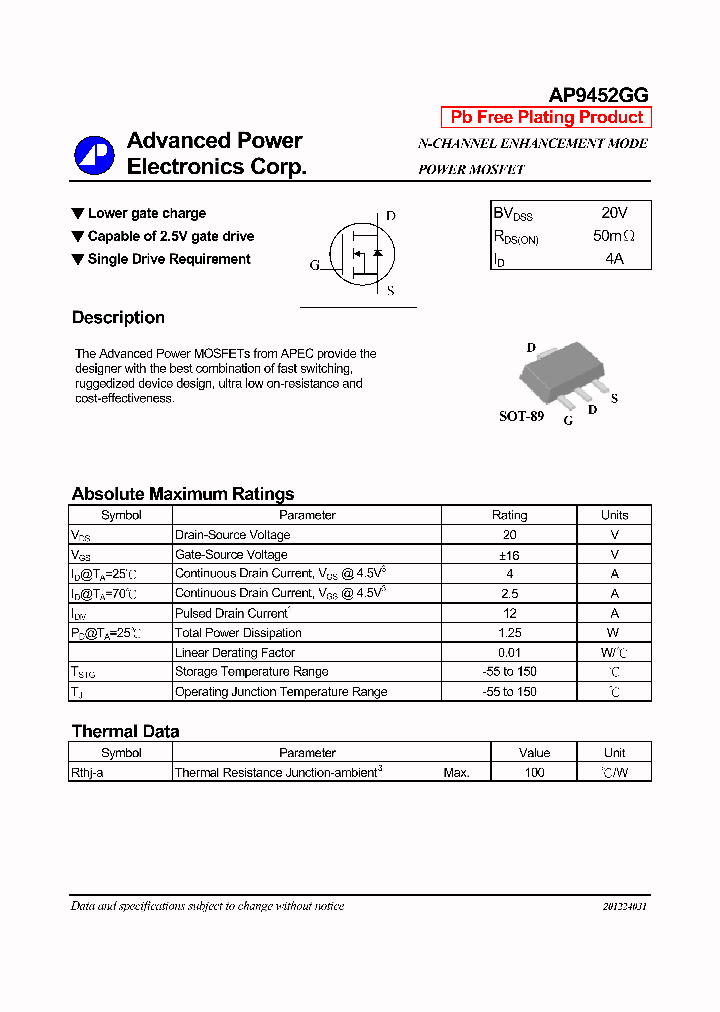 AP9452GG_1210607.PDF Datasheet