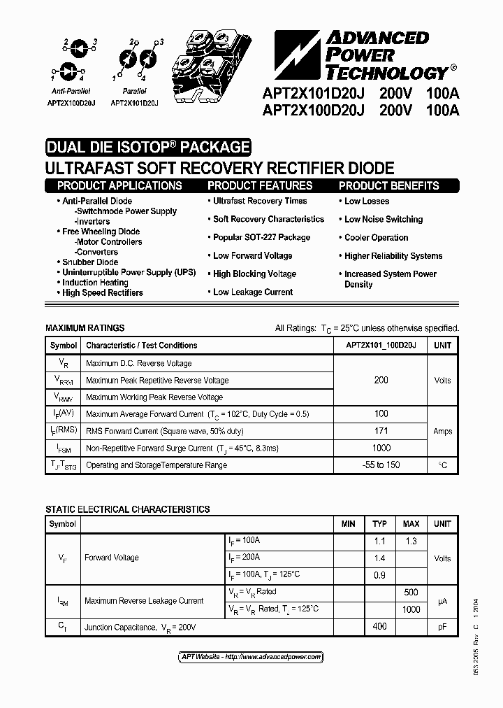 APT2X101D20J05_1211503.PDF Datasheet