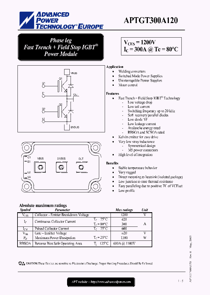 APTGT300A120_1167397.PDF Datasheet