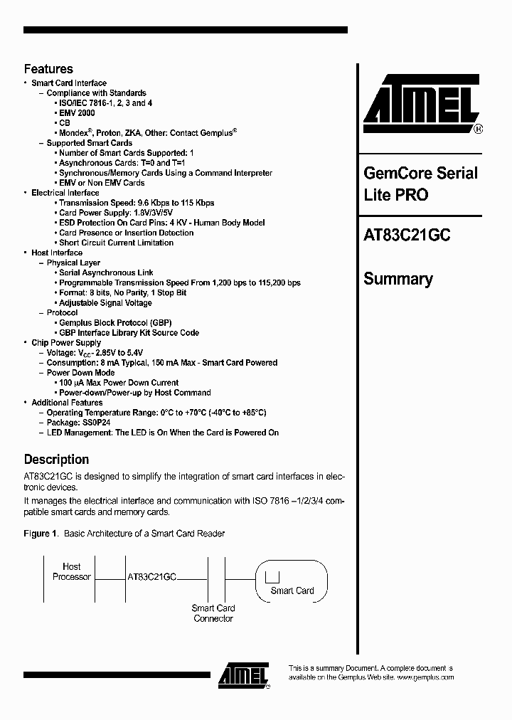 AT83C21GCXXX-ICRIL_1171209.PDF Datasheet