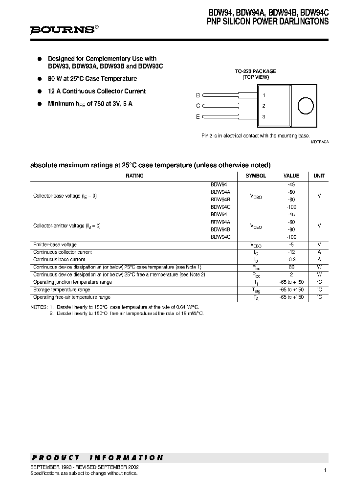 BDW94_1130098.PDF Datasheet