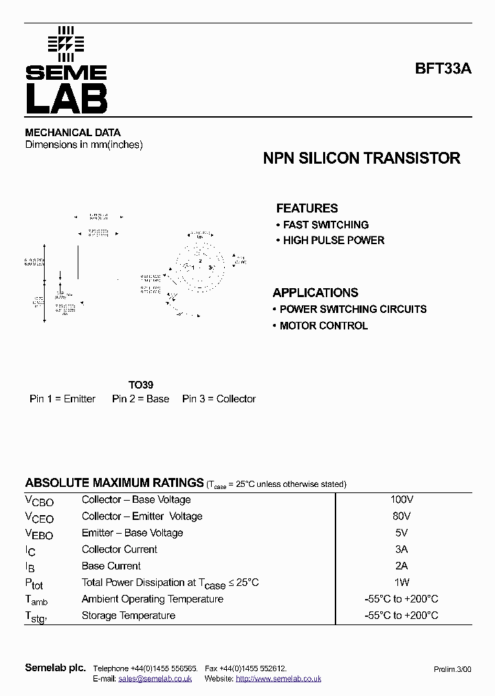 BFT33A_1219283.PDF Datasheet