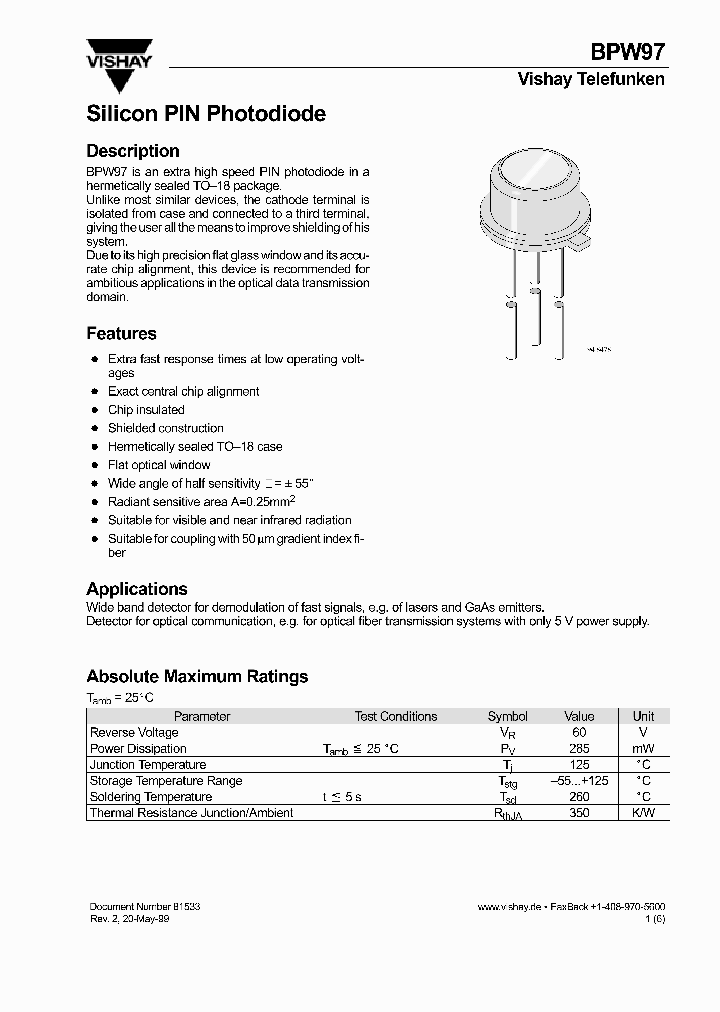 BPW97_1220098.PDF Datasheet