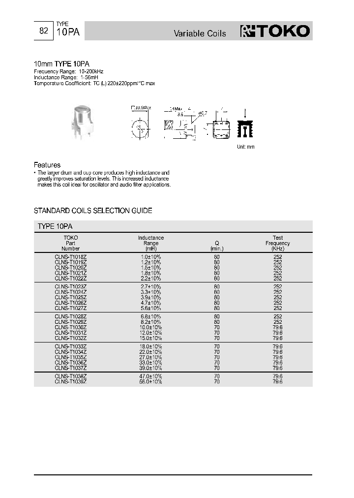 CLNS-T1039Z_1226551.PDF Datasheet