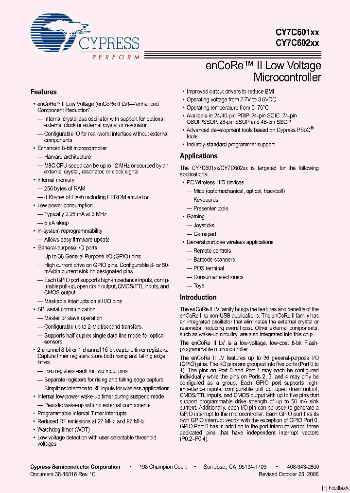 CY7C60113-PVXC_1060122.PDF Datasheet