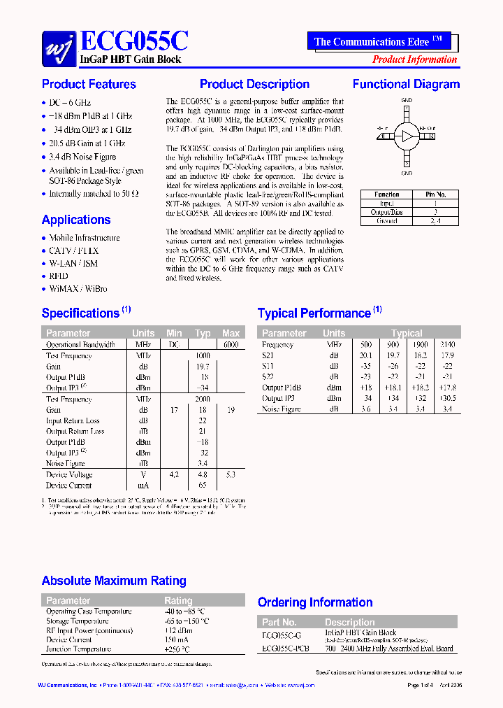 ECG055C-G_1095774.PDF Datasheet