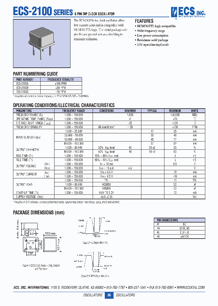 ECS-2100C_1235829.PDF Datasheet