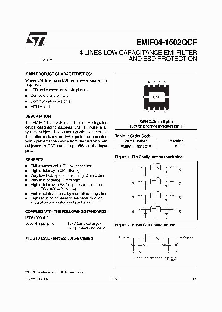 EMIF04-1502QCF_1125531.PDF Datasheet