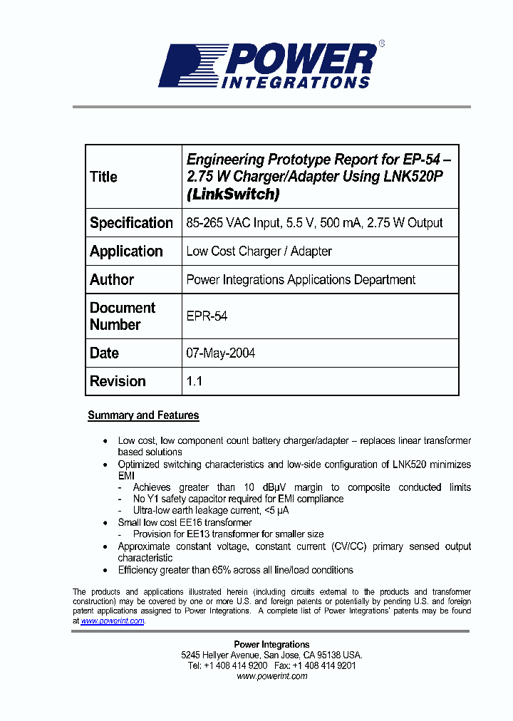 EPR-54_1237482.PDF Datasheet