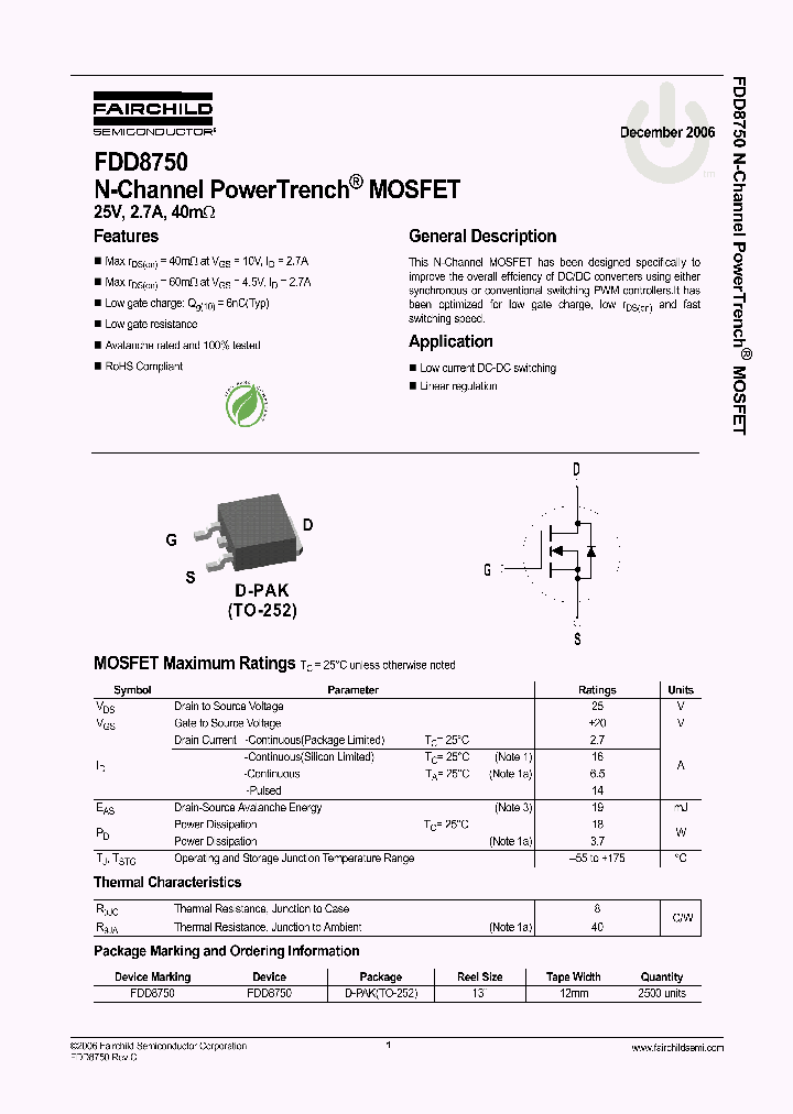 FDD8750_1149759.PDF Datasheet