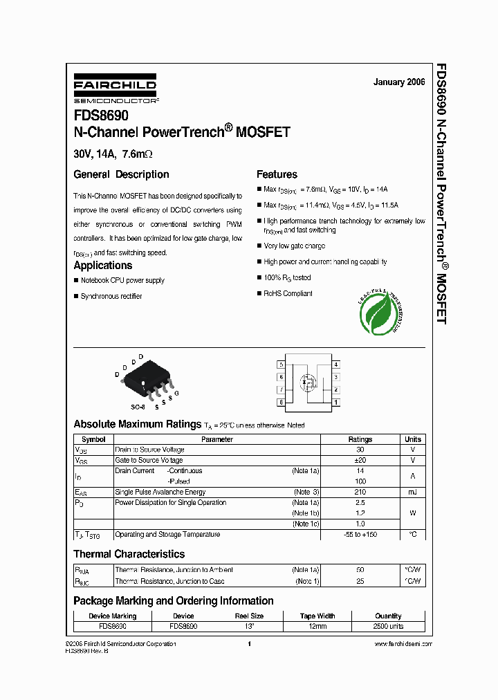 FDS8690_1182580.PDF Datasheet