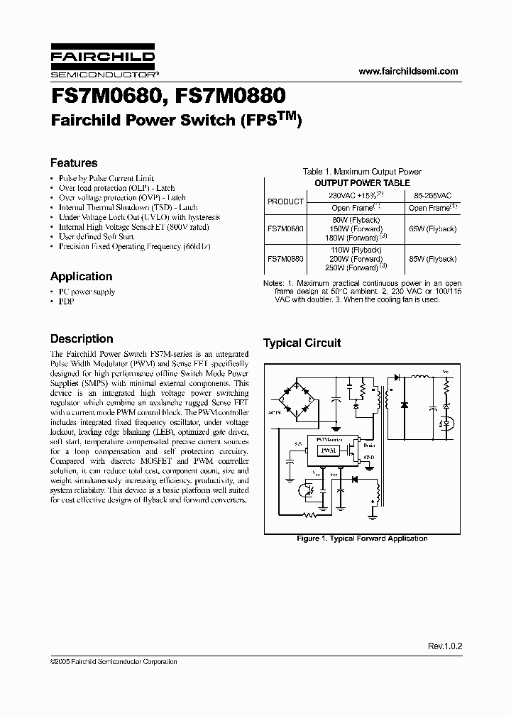 FS7M0880YDTU_1242745.PDF Datasheet