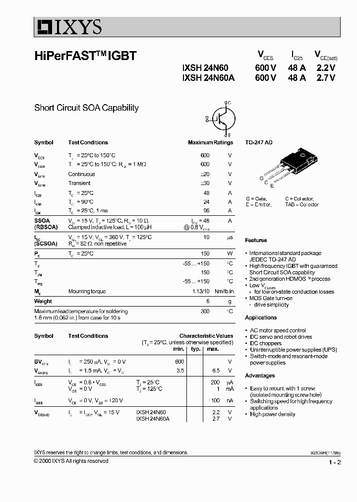 IXSH24N60A_1258212.PDF Datasheet