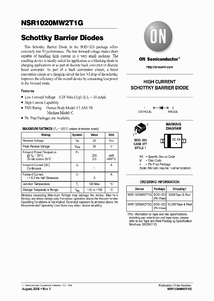 NSR1020MW2T3G_1289785.PDF Datasheet