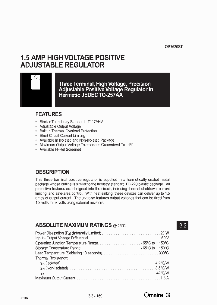 OM7620ST_1291946.PDF Datasheet