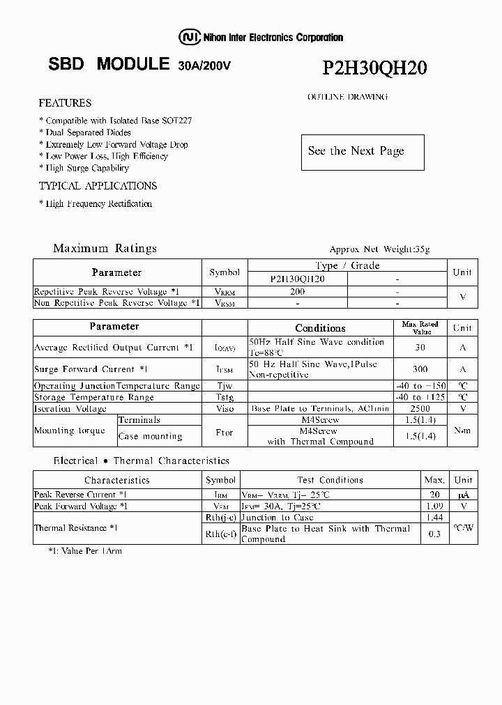 P2H30QH20_1292880.PDF Datasheet