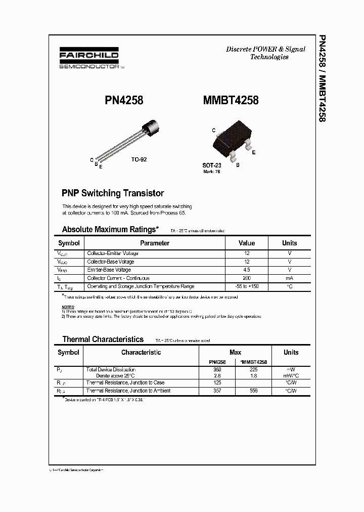 PN4258_1038513.PDF Datasheet