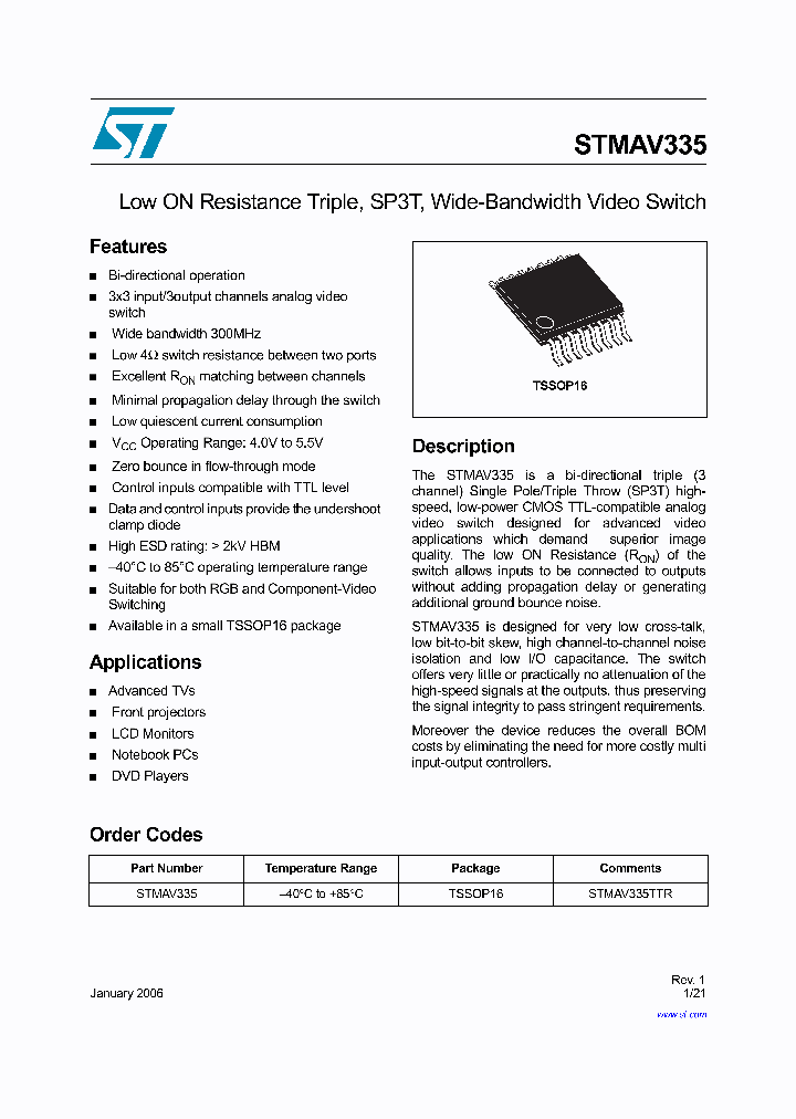 STMAV335_1110971.PDF Datasheet