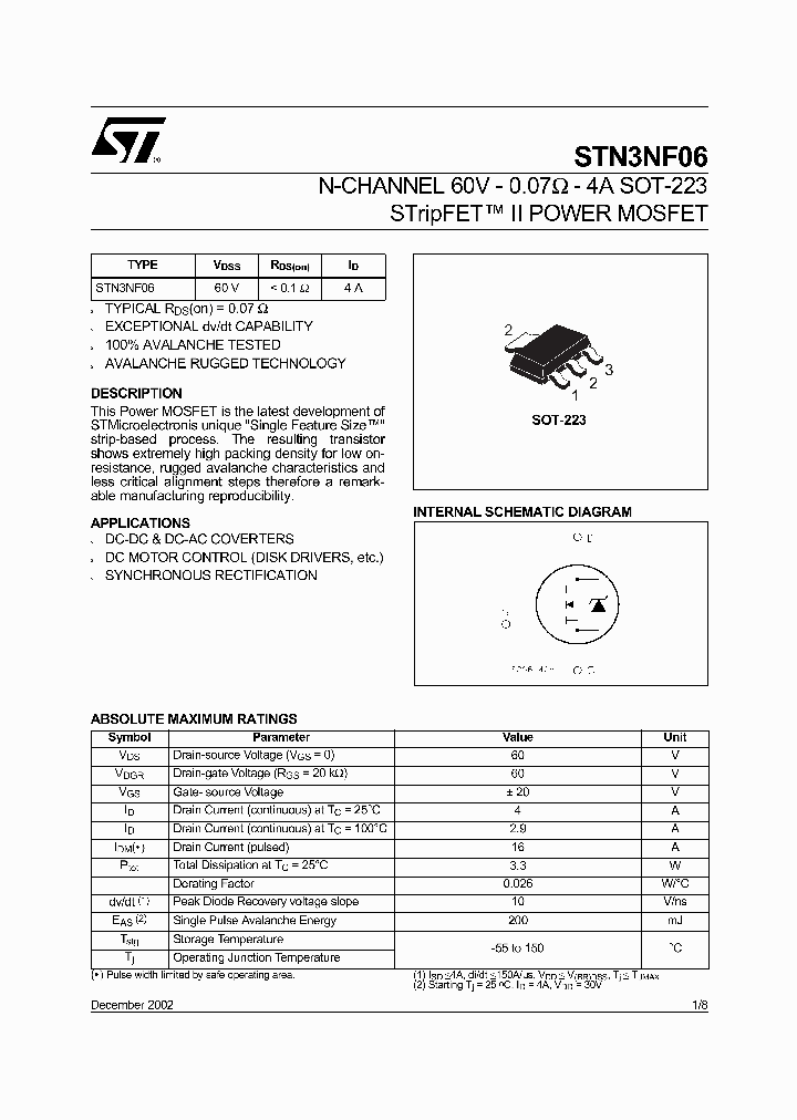 STN3NF06_1318806.PDF Datasheet