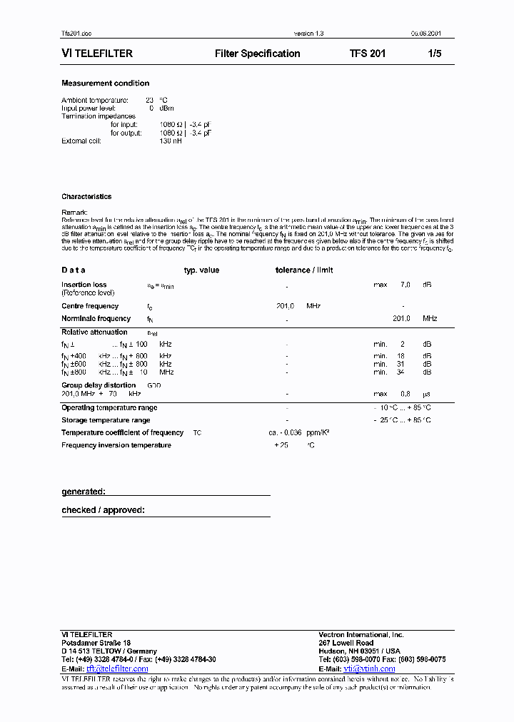 TFS201_1182650.PDF Datasheet