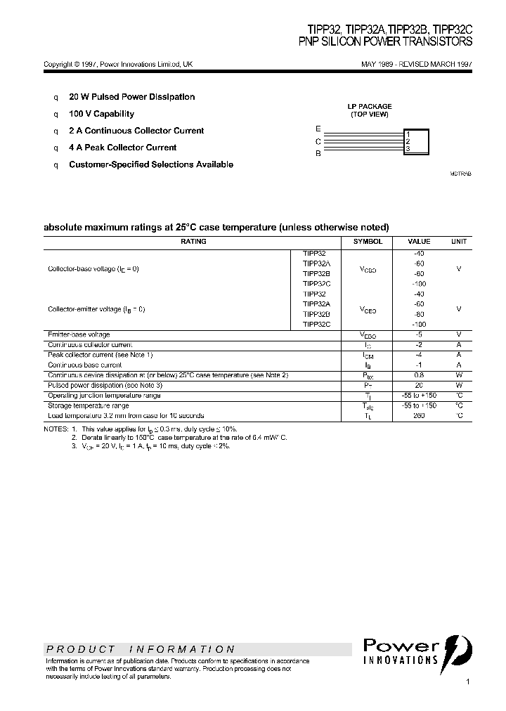 TIPP32C_1325413.PDF Datasheet