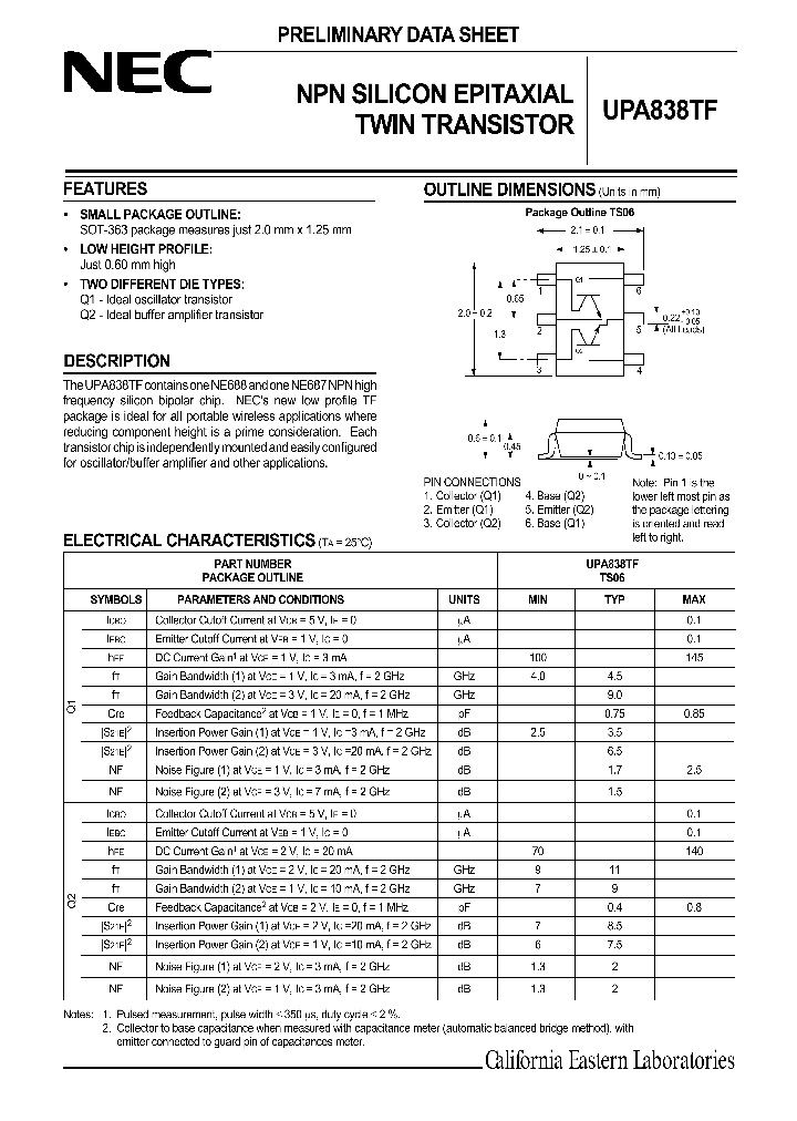 UPA838TF-T1_1331828.PDF Datasheet