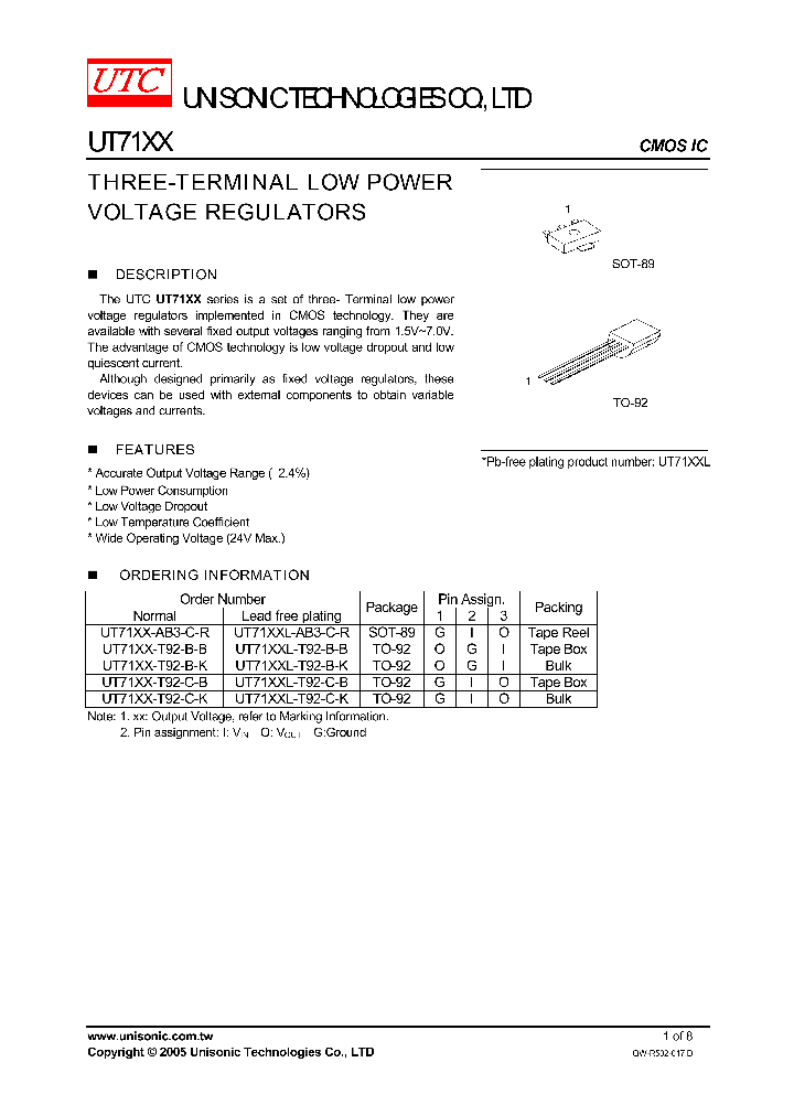 UT71XXL-T92-C-K_1333060.PDF Datasheet