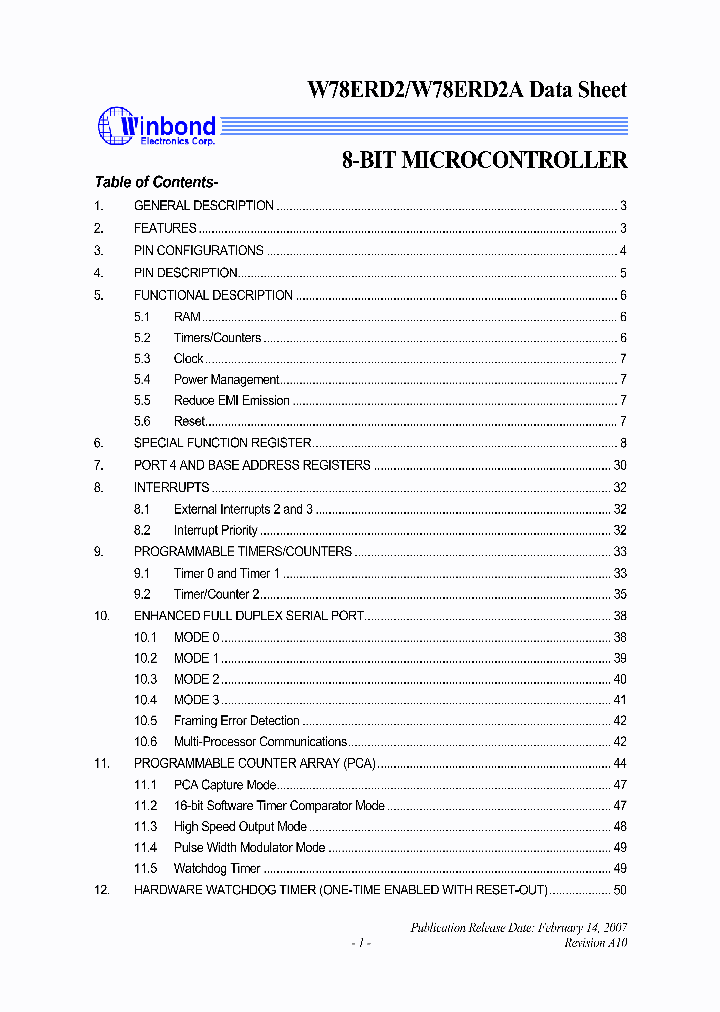 W78ERD2A40PL_1186312.PDF Datasheet